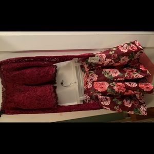 2 piece adorable semi formal dress